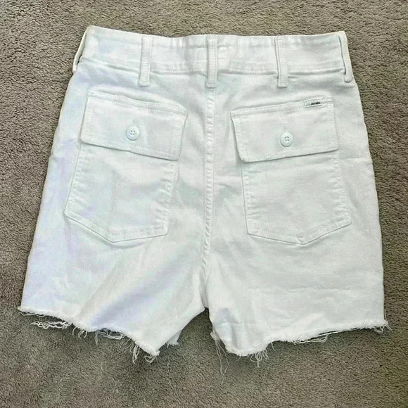MOTHER Patch Pocket Private Fray Short Size 24 - Picture 2 of 6